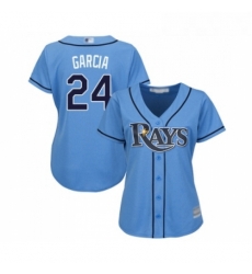 Womens Tampa Bay Rays 24 Avisail Garcia Replica Light Blue Alternate 2 Cool Base Baseball Jersey Womens Tampa Bay Rays 24 Avisail Garcia Replica Light Blue Alternate 2 Cool Base Baseball Jersey