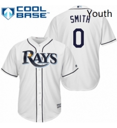 Youth Majestic Tampa Bay Rays 0 Mallex Smith Authentic White Home Cool Base MLB Jersey Youth Majestic Tampa Bay Rays 0 Mallex Smith Authentic White Home Cool Base MLB Jersey