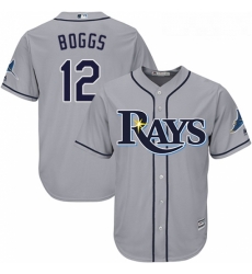 Youth Majestic Tampa Bay Rays 12 Wade Boggs Authentic Grey Road Cool Base MLB Jersey Youth Majestic Tampa Bay Rays 12 Wade Boggs Authentic Grey Road Cool Base MLB Jersey