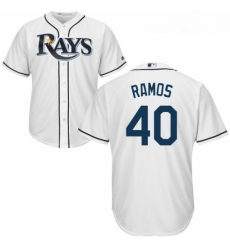 Youth Majestic Tampa Bay Rays 40 Wilson Ramos Authentic White Home Cool Base MLB Jersey Youth Majestic Tampa Bay Rays 40 Wilson Ramos Authentic White Home Cool Base MLB Jersey