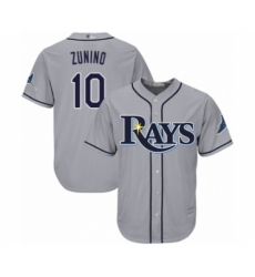 Youth Tampa Bay Rays #10 Mike Zunino Authentic Grey Road Cool Base Baseball Player Jersey Youth Tampa Bay Rays #10 Mike Zunino Authentic Grey Road Cool Base Baseball Player Jersey