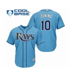 Youth Tampa Bay Rays #10 Mike Zunino Authentic Light Blue Alternate 2 Cool Base Baseball Player Jersey Youth Tampa Bay Rays #10 Mike Zunino Authentic Light Blue Alternate 2 Cool Base Baseball Player Jersey