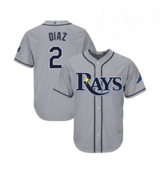 Youth Tampa Bay Rays 2 Yandy Diaz Replica Grey Road Cool Base Baseball Jersey Youth Tampa Bay Rays 2 Yandy Diaz Replica Grey Road Cool Base Baseball Jersey