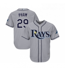 Youth Tampa Bay Rays 29 Tommy Pham Replica Grey Road Cool Base Baseball Jersey Youth Tampa Bay Rays 29 Tommy Pham Replica Grey Road Cool Base Baseball Jersey