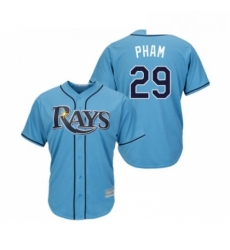 Youth Tampa Bay Rays 29 Tommy Pham Replica Light Blue Alternate 2 Cool Base Baseball Jersey Youth Tampa Bay Rays 29 Tommy Pham Replica Light Blue Alternate 2 Cool Base Baseball Jersey