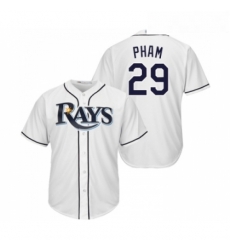 Youth Tampa Bay Rays 29 Tommy Pham Replica White Home Cool Base Baseball Jersey Youth Tampa Bay Rays 29 Tommy Pham Replica White Home Cool Base Baseball Jersey
