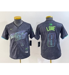 Youth Tampa Bay Rays 8 Brandon Lowe Charcoal 2024 City Connect Limited Stitched Baseball Jerseys 1 Youth Tampa Bay Rays 8 Brandon Lowe Charcoal 2024 City Connect Limited Stitched Baseball Jerseys 1