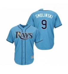 Youth Tampa Bay Rays 9 Jake Smolinski Replica Light Blue Alternate 2 Cool Base Baseball Jersey Youth Tampa Bay Rays 9 Jake Smolinski Replica Light Blue Alternate 2 Cool Base Baseball Jersey