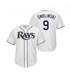Youth Tampa Bay Rays 9 Jake Smolinski Replica White Home Cool Base Baseball Jersey Youth Tampa Bay Rays 9 Jake Smolinski Replica White Home Cool Base Baseball Jersey