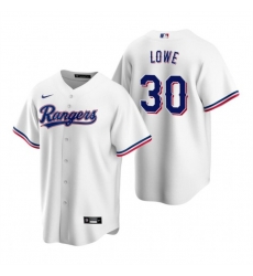 Men Texas Rangers 30 Nathaniel Lowe White Cool Base Stitched Baseball Jersey Men Texas Rangers 30 Nathaniel Lowe White Cool Base Stitched Baseball Jersey