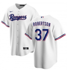 Men Texas Rangers 37 David Robertson White Cool Base Stitched Baseball Jersey Men Texas Rangers 37 David Robertson White Cool Base Stitched Baseball Jersey