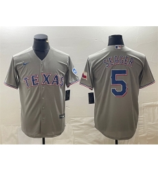 Men Texas Rangers 5 Corey Seager Grey With Patch Cool Base Stitched Baseball Jersey Men Texas Rangers 5 Corey Seager Grey With Patch Cool Base Stitched Baseball Jersey