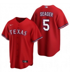 Men Texas Rangers 5 Corey Seager Red Cool Base Stitched Baseball Jersey Men Texas Rangers 5 Corey Seager Red Cool Base Stitched Baseball Jersey