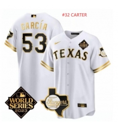 Men Texas Rangers Evan Carter #32 White 2023 World Series Splite Stitched Baseball Jersey Men Texas Rangers Evan Carter #32 White 2023 World Series Splite Stitched Baseball Jersey