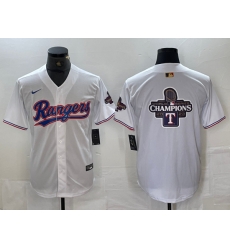Men Texas Rangers Team Big Logo White 2024 Gold Collection Cool Base Stitched Baseball Jersey 6 Men Texas Rangers Team Big Logo White 2024 Gold Collection Cool Base Stitched Baseball Jersey 6