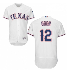 Mens Majestic Texas Rangers 12 Rougned Odor White Home Flex Base Authentic Collection MLB Jersey Mens Majestic Texas Rangers 12 Rougned Odor White Home Flex Base Authentic Collection MLB Jersey