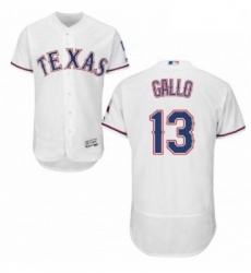 Mens Majestic Texas Rangers 13 Joey Gallo White Home Flex Base Authentic Collection MLB Jersey Mens Majestic Texas Rangers 13 Joey Gallo White Home Flex Base Authentic Collection MLB Jersey