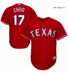 Mens Majestic Texas Rangers 17 Shin Soo Choo Replica Red Alternate Cool Base MLB Jersey Mens Majestic Texas Rangers 17 Shin Soo Choo Replica Red Alternate Cool Base MLB Jersey