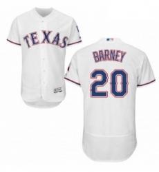 Mens Majestic Texas Rangers 20 Darwin Barney White Home Flex Base Authentic Collection MLB Jersey Mens Majestic Texas Rangers 20 Darwin Barney White Home Flex Base Authentic Collection MLB Jersey