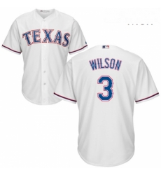Mens Majestic Texas Rangers 3 Russell Wilson Replica White Home Cool Base MLB Jersey Mens Majestic Texas Rangers 3 Russell Wilson Replica White Home Cool Base MLB Jersey
