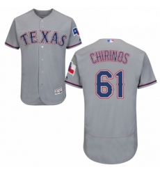 Mens Majestic Texas Rangers 61 Robinson Chirinos Grey Road Flex Base Authentic Collection MLB Jersey Mens Majestic Texas Rangers 61 Robinson Chirinos Grey Road Flex Base Authentic Collection MLB Jersey