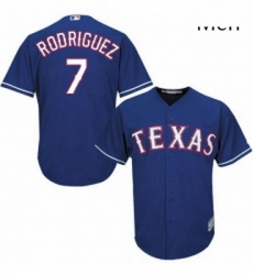 Mens Majestic Texas Rangers 7 Ivan Rodriguez Replica Royal Blue Alternate 2 Cool Base MLB Jersey Mens Majestic Texas Rangers 7 Ivan Rodriguez Replica Royal Blue Alternate 2 Cool Base MLB Jersey