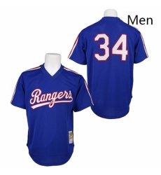 Mens Mitchell and Ness 1989 Texas Rangers 34 Nolan Ryan Replica Royal Blue Throwback MLB Jersey Mens Mitchell and Ness 1989 Texas Rangers 34 Nolan Ryan Replica Royal Blue Throwback MLB Jersey