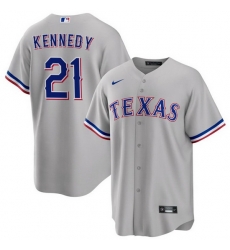 Men's Texas Rangers #21 Ian Kennedy Gray Cool Base Stitched Baseball Jersey Men's Texas Rangers #21 Ian Kennedy Gray Cool Base Stitched Baseball Jersey