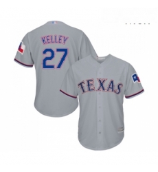 Mens Texas Rangers 27 Shawn Kelley Replica Grey Road Cool Base Baseball Jersey Mens Texas Rangers 27 Shawn Kelley Replica Grey Road Cool Base Baseball Jersey
