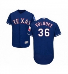 Mens Texas Rangers 36 Edinson Volquez Royal Blue Alternate Flex Base Authentic Collection Baseball Jersey Mens Texas Rangers 36 Edinson Volquez Royal Blue Alternate Flex Base Authentic Collection Baseball Jersey