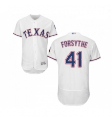 Mens Texas Rangers 41 Logan Forsythe White Home Flex Base Authentic Collection Baseball Jersey Mens Texas Rangers 41 Logan Forsythe White Home Flex Base Authentic Collection Baseball Jersey