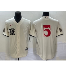 Men's Texas Rangers #5 Corey Seager Cream 2023 City Connect Cool Base Stitched Jersey Men's Texas Rangers #5 Corey Seager Cream 2023 City Connect Cool Base Stitched Jersey
