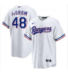 Men's Texas Rangers Jacob deGrom #348 Nike White Stitched Player Jersey Men's Texas Rangers Jacob deGrom #348 Nike White Stitched Player Jersey
