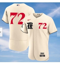 Men's Texas Rangers Jonathan Hernandez #72 Cream 2023 City Connect Cool Base Stitched Baseball Jersey Men's Texas Rangers Jonathan Hernandez #72 Cream 2023 City Connect Cool Base Stitched Baseball Jersey