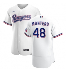 Texas Rangers 48 Rafael Montero Men Nike White Home 2020 Authentic Player MLB Jersey Texas Rangers 48 Rafael Montero Men Nike White Home 2020 Authentic Player MLB Jersey