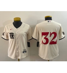 Women Texas Rangers 32 Evan Carter Cream 2023 City Connect Stitched Baseball Women Texas Rangers 32 Evan Carter Cream 2023 City Connect Stitched Baseball