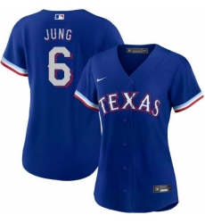 Women Texas Rangers Josh Jung #6 Blue Cool Base Stitched MLB Jersey Women Texas Rangers Josh Jung #6 Blue Cool Base Stitched MLB Jersey