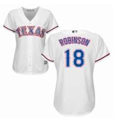 Womens Majestic Texas Rangers 18 Drew Robinson Authentic White Home Cool Base MLB Jersey Womens Majestic Texas Rangers 18 Drew Robinson Authentic White Home Cool Base MLB Jersey