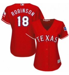 Womens Majestic Texas Rangers 18 Drew Robinson Replica Red Alternate Cool Base MLB Jersey Womens Majestic Texas Rangers 18 Drew Robinson Replica Red Alternate Cool Base MLB Jersey