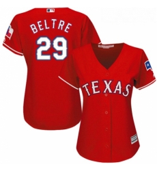 Womens Majestic Texas Rangers 29 Adrian Beltre Authentic Red Alternate Cool Base MLB Jersey Womens Majestic Texas Rangers 29 Adrian Beltre Authentic Red Alternate Cool Base MLB Jersey