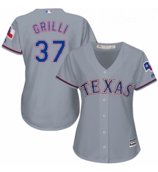 Womens Majestic Texas Rangers 37 Jason Grilli Authentic Grey Road Cool Base MLB Jersey Womens Majestic Texas Rangers 37 Jason Grilli Authentic Grey Road Cool Base MLB Jersey