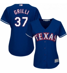 Womens Majestic Texas Rangers 37 Jason Grilli Replica Royal Blue Alternate 2 Cool Base MLB Jersey Womens Majestic Texas Rangers 37 Jason Grilli Replica Royal Blue Alternate 2 Cool Base MLB Jersey