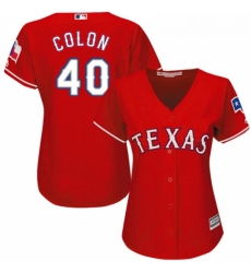 Womens Majestic Texas Rangers 40 Bartolo Colon Replica Red Alternate Cool Base MLB Jersey Womens Majestic Texas Rangers 40 Bartolo Colon Replica Red Alternate Cool Base MLB Jersey
