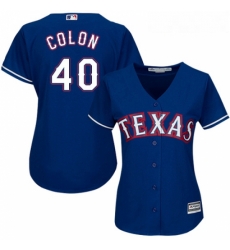 Womens Majestic Texas Rangers 40 Bartolo Colon Replica Royal Blue Alternate 2 Cool Base MLB Jersey Womens Majestic Texas Rangers 40 Bartolo Colon Replica Royal Blue Alternate 2 Cool Base MLB Jersey