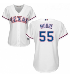 Womens Majestic Texas Rangers 55 Matt Moore Replica White Home Cool Base MLB Jersey Womens Majestic Texas Rangers 55 Matt Moore Replica White Home Cool Base MLB Jersey