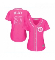 Womens Texas Rangers 27 Shawn Kelley Replica Pink Fashion Cool Base Baseball Jersey Womens Texas Rangers 27 Shawn Kelley Replica Pink Fashion Cool Base Baseball Jersey