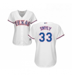 Womens Texas Rangers 33 Drew Smyly Replica White Home Cool Base Baseball Jersey Womens Texas Rangers 33 Drew Smyly Replica White Home Cool Base Baseball Jersey