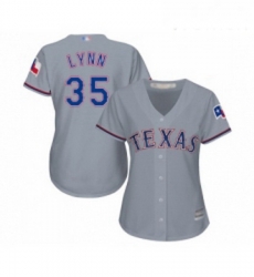Womens Texas Rangers 35 Lance Lynn Replica Grey Road Cool Base Baseball Jersey Womens Texas Rangers 35 Lance Lynn Replica Grey Road Cool Base Baseball Jersey