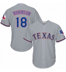 Youth Majestic Texas Rangers 18 Drew Robinson Replica Grey Road Cool Base MLB Jersey Youth Majestic Texas Rangers 18 Drew Robinson Replica Grey Road Cool Base MLB Jersey