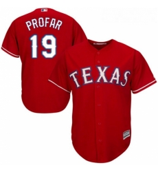 Youth Majestic Texas Rangers 19 Jurickson Profar Replica Red Alternate Cool Base MLB Jersey Youth Majestic Texas Rangers 19 Jurickson Profar Replica Red Alternate Cool Base MLB Jersey